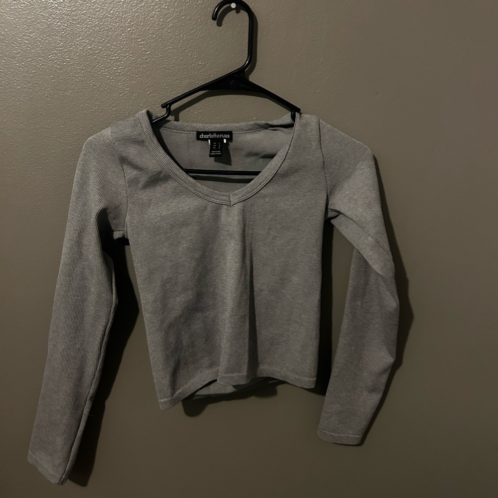 Charter Club Gray Women's Top